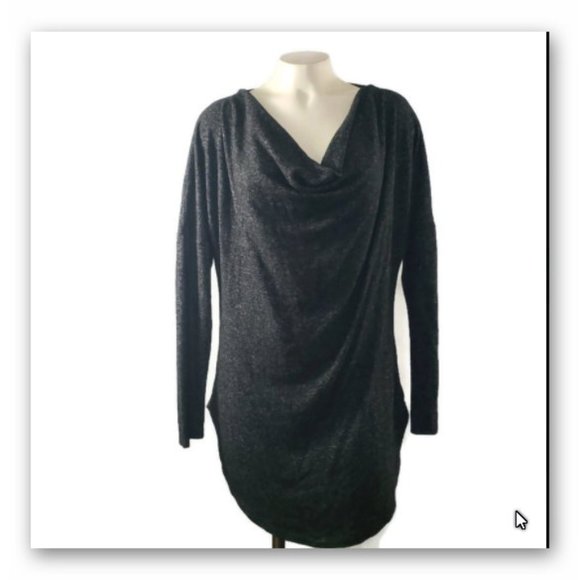 Evereve Peyton Jensen soft long sleeve top USA comfortable curved hem long - Picture 1 of 10